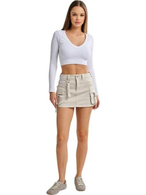 FALDA SHORT MEZCLILLA MARFIL ATMOSPHERE DNM