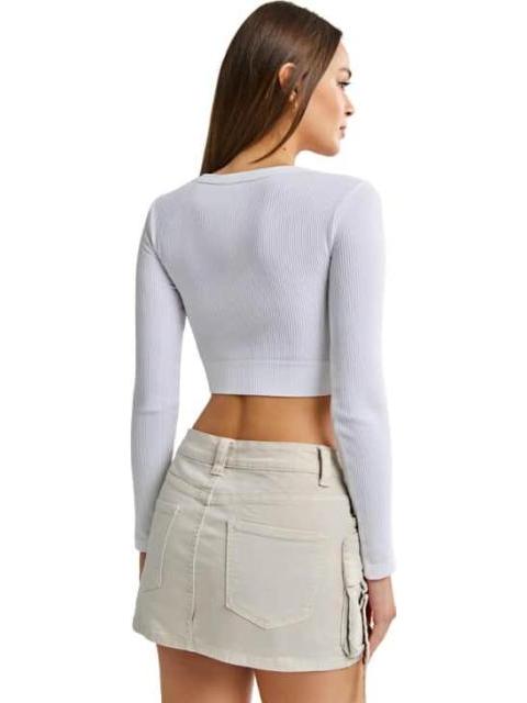 FALDA SHORT MEZCLILLA MARFIL ATMOSPHERE DNM - Imagen 4