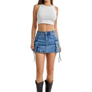 FALDA SHORT MEZCLILLA STONE ATMOSPHERE DNM