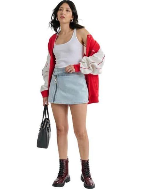 FALDA SHORT MIDI BLEACH ATMOSPHERE DNM - Imagen 2