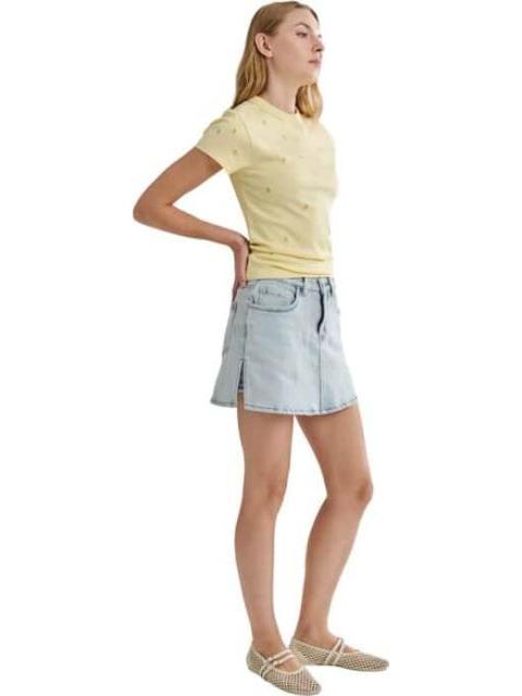 FALDA SHORT MINI BLEACH ATMOSPHERE DNM - Imagen 3
