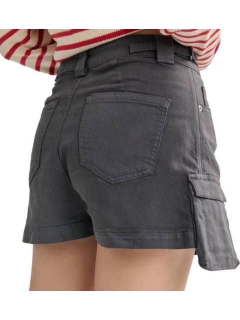 FALDA SHORT MINI GRIS ATMOSPHERE DNM - Imagen 3