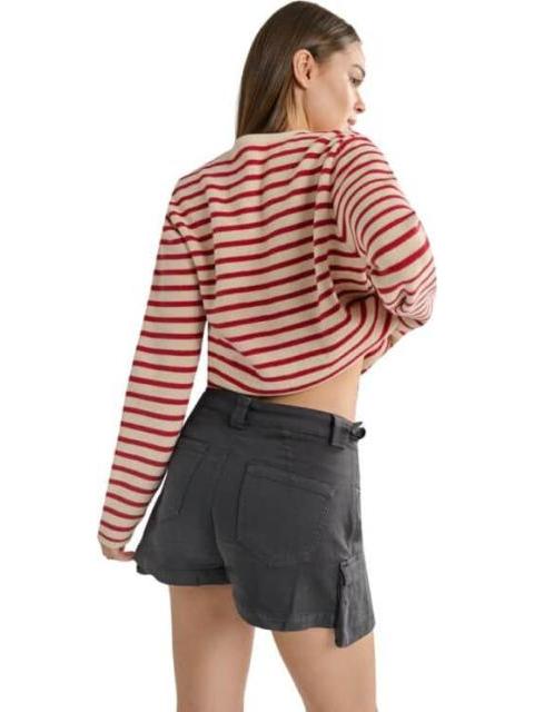 FALDA SHORT MINI GRIS ATMOSPHERE DNM - Imagen 4