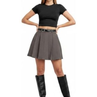 FALDA TABLEADA GRIS HOLLY LAND