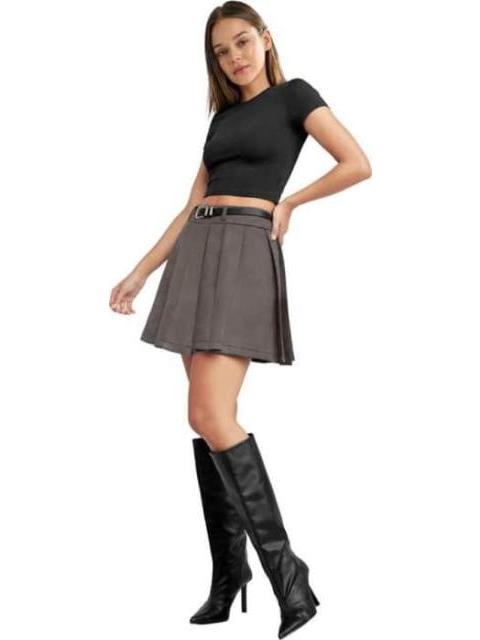 FALDA TABLEADA GRIS HOLLY LAND - Imagen 2