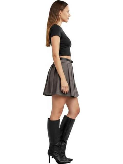 FALDA TABLEADA GRIS HOLLY LAND - Imagen 3