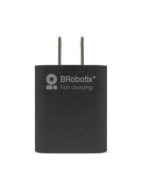 BROBOTIX CARGADOR DE PARED 6001356 5V 1X USB-A NEGRO - INCLUYE CABLE USB A - LIGHTNING - Imagen 3