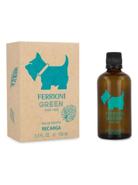 FERRIONI GREEN FOR HER 100ML EDT REFILL - DAMA