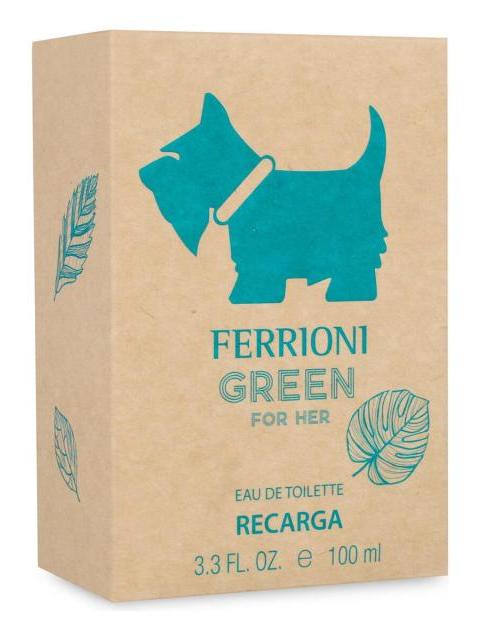 FERRIONI GREEN FOR HER 100ML EDT REFILL - DAMA - Imagen 3