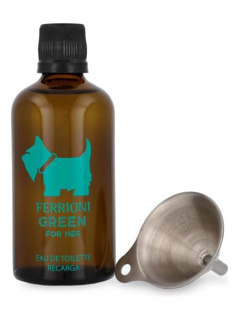 FERRIONI GREEN FOR HER 100ML EDT REFILL - DAMA - Imagen 4