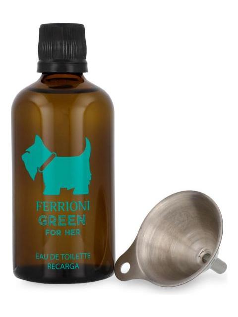 FERRIONI GREEN FOR HER 100ML EDT REFILL - DAMA - Imagen 4