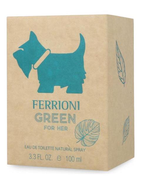 FERRIONI GREEN FOR HER 100ML EDT SPRAY - DAMA - Imagen 3