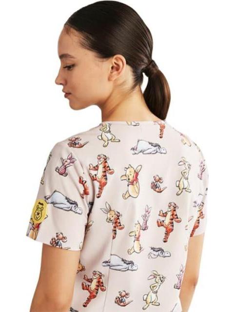 FILIPINA PIJAMA QUIRURGICA DAMA BEIGE WINNIE THE POOH - Imagen 5