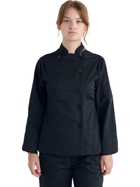 FILIPINA ROPA DE CHEF DAMA NEGRO VITTORIO II - Imagen 4