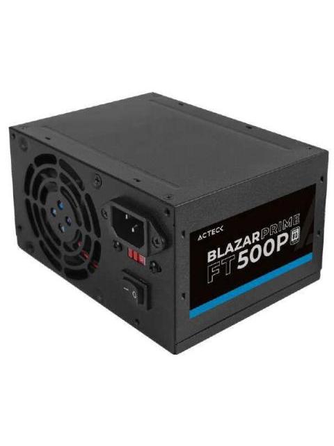FUENTE DE PODER ACTECK AC-938143 20+4 PIN ATX 80MM 500W NEGRO