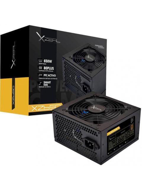 FUENTE DE PODER XZEAL XZPS650B 80 PLUS BRONZE 20+4 PIN ATX 120MM 650W - Imagen 2