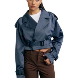 GABARDINA CORTA GRIS HOLLY LAND