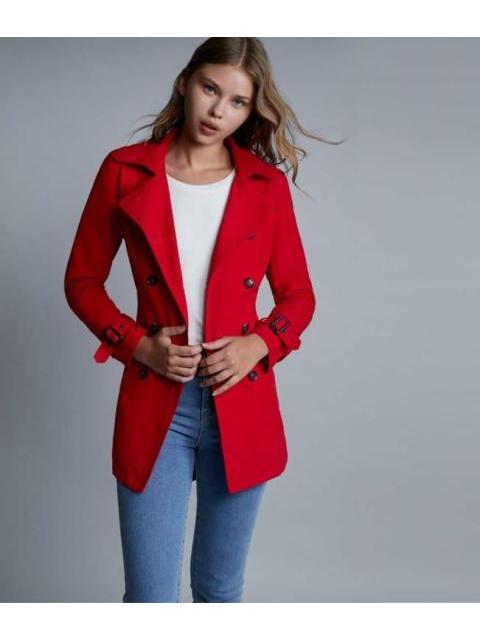 GABARDINA REPELENTE AL AGUA ROJO HOLLY LAND - Imagen 4