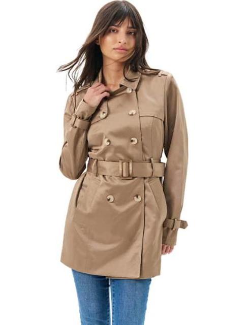 GABARDINA SATINADA CAMEL HOLLY LAND - Imagen 2