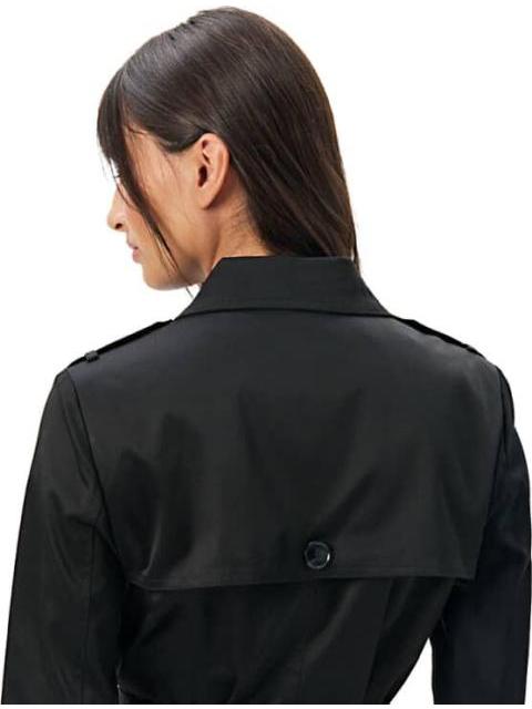 GABARDINA SATINADA NEGRO HOLLY LAND - Imagen 5