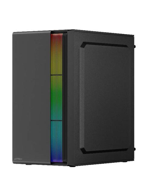 GABINETE ACTECK FUSION II GI440 CON VENTANA MICRO TOWER ATX-ITX-MICRO ATX-MINI-ITX USB 2.0-3.0 CON FUENTE DE 500W SIN VENTILADORES INSTALADOS NEGRO - Imagen 3