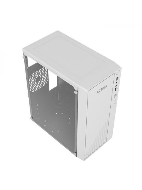 GABINETE ACTECK KIOTO GC220 CON VENTANA MICRO TOWER MICRO ATX-MINI-ITX USB 2.0 CON FUENTE 500W SIN VENTILADORES INSTALADOS BLANCO - Imagen 2