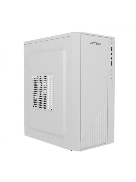 GABINETE ACTECK KIOTO GC220F MINI-TOWER MICRO-ATX-MINI-ITX USB 2.0 CON FUENTE DE 500W SIN VENTILADORES INSTALADOS BLANCO