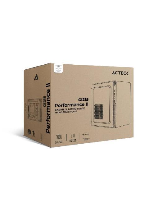 GABINETE ACTECK PERFORMANCE II GI215 CON VENTANA MICRO-TOWER MICRO-ATX-ITX USB 2.0 CON FUENTE DE 500W SIN VENTILADORES INSTALADOS NEGRO - Imagen 7
