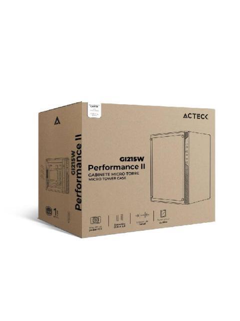 GABINETE ACTECK PERFORMANCE II GI215W CON VENTANA MICRO-TOWER MICRO-ATX-MINI ATX USB 2.0 CON FUENTE DE 500W SIN VENTILADORES INSTALADOS BLANCO - Imagen 7