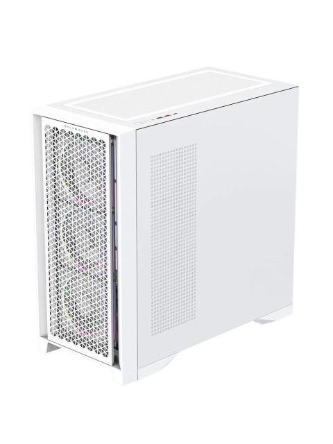 GABINETE BALAM RUSH CARBONO POLAR TWIN MATE 9900 MIDI-TOWER ATX-MICRO-ATX-ITX USB 2.0-3.0 SIN FUENTE 2 VENTILADORES INSTALADOS BLANCO - Imagen 6
