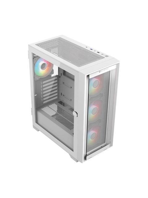 GABINETE BALAM RUSH CARBONO TWIN MATE 7000 MIDI-TOWER ATX-MICRO-ATX-MINI-ITX USB 2.0-3.0 SIN FUENTE 4 VENTILADORES INSTALADOS BLANCO - Imagen 6