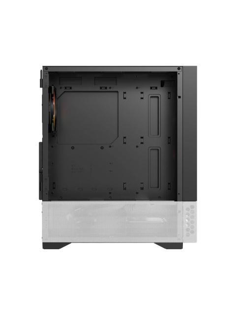 GABINETE BALAM RUSH NITROX CRYSTAL 5500 CBW MIDI-TOWER MICRO-ATX-MINI-ITX USB 2.0-3.0 SIN FUENTE 3 VENTILADORES INSTALADOS NEGRO-BLANCO - Imagen 3