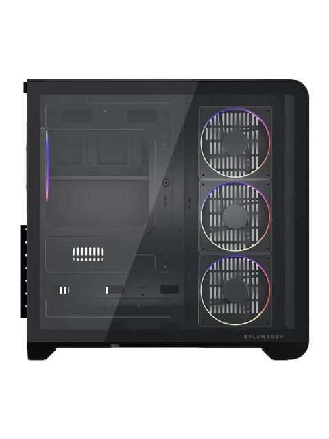 GABINETE BALAM RUSH TANK EXPERT CURVE 7400 MIDI-TOWER ATX-MICRO-ATX-MINI-ITX USB 2.0-3.0 SIN FUENTE 4 VENTILADORES INSTALADOS NEGRO - Imagen 5