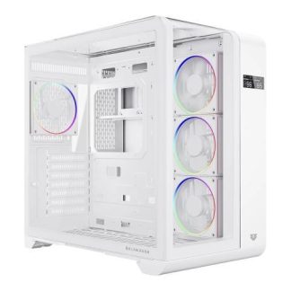 GABINETE BALAM RUSH THANK EXPERT CURVE 7400 MIDI-TOWER ATX-MICRO-ATX-MINI-ITX USB 2.0-3.0 SIN FUENTE 4 VENTILADORES INSTALADOS BLANCO