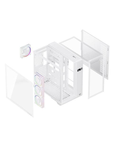 GABINETE BALAM RUSH THANK EXPERT CURVE 7400 MIDI-TOWER ATX-MICRO-ATX-MINI-ITX USB 2.0-3.0 SIN FUENTE 4 VENTILADORES INSTALADOS BLANCO - Imagen 6