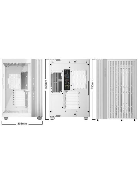 GABINETE BE QUIET! LIGHT BASE 600 DX MIDI-TOWER ATX-MICRO-ATX-MINI-ITX USB 3.0 SIN FUENTE SIN VENTILADORES INSTALADOS BLANCO - Imagen 2