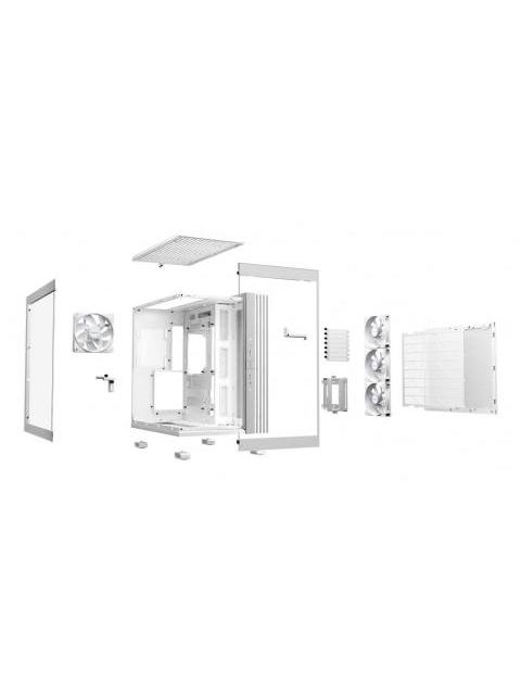 GABINETE BE QUIET! LIGHT BASE 600 LX MIDI-TOWER ATX-MICRO-ATX-MINI-ITX USB 3.0 SIN FUENTE 4 VENTILADORES INSTALADOS BLANCO - Imagen 3
