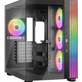GABINETE BE QUIET! LIGHT BASE 600 LX MIDI-TOWER ATX-MICRO-ATX-MINI-ITX USB 3.0 SIN FUENTE 4 VENTILADORES INSTALADOS NEGRO