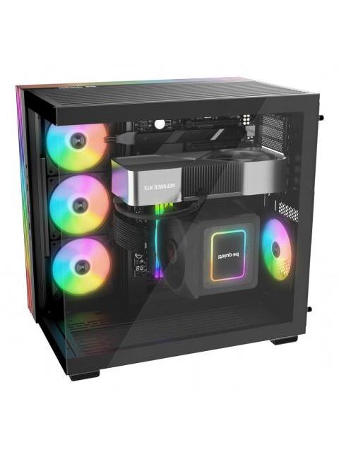 GABINETE BE QUIET! LIGHT BASE 600 LX MIDI-TOWER ATX-MICRO-ATX-MINI-ITX USB 3.0 SIN FUENTE 4 VENTILADORES INSTALADOS NEGRO - Imagen 5
