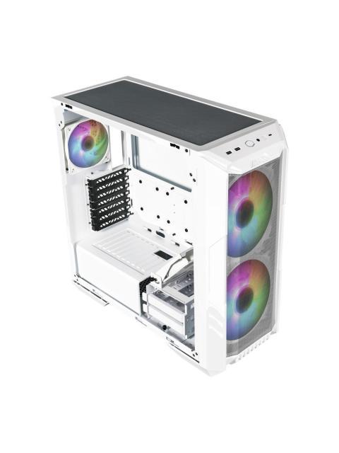 GABINETE COOLER MASTER MASTERBOX HAF 500 CON VENTANA ARGB MIDI TOWER ITX-MICRO-ATX-ATX-SSI CEB-E-ATX USB 3.0 SIN FUENTE BLANCO - Imagen 6