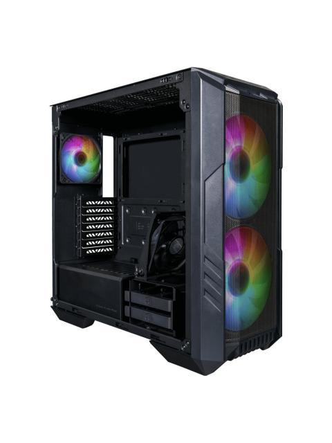 GABINETE COOLER MASTER MASTERBOX HAF 500 CON VENTANA ARGB MIDI TOWER ITX-MICRO-ATX-ATX-SSI CEB-E-ATX USB 3.0 SIN FUENTE NEGRO - Imagen 4