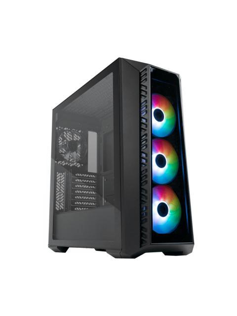 GABINETE COOLER MASTER MASTERBOX MB520 ARGB MIDI-TOWER ATX-EATX-MICRO-ATX-MINI-ITX-SSI-CEB USB 3.0 SIN FUENTE 4 VENTILADORES INSTALADOS NEGRO - Imagen 3