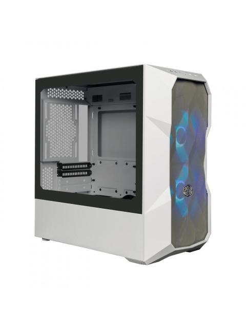 GABINETE COOLER MASTER MASTERBOX TD300 MESH CON VENTANA ARGB MINI TOWER MINI-ITX-MICRO-ATX USB 3.0 SIN FUENTE BLANCO - Imagen 3