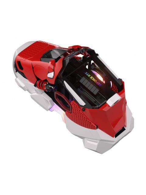 GABINETE COOLER MASTER SNEAKER X MINI TOWER MINI-ITX USB 3.0 INCLUYE FUENTE DE 850W ROJO - Imagen 4