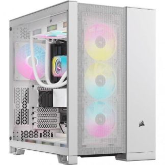 GABINETE CORSAIR 6500D AIRFLOW MIDI-TOWER ATX-EATX-MICRO-ATX-MINI-ITX USB 3.0 SIN FUENTE SIN VENTILADORES INSTALADOS BLANCO