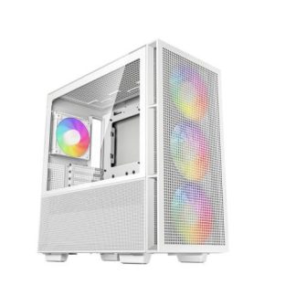 GABINETE DEEPCOOL CH560 MIDI-TOWER ATX-EATX-MICRO-ATX-MINI-ITX USB 3.0 SIN FUENTE 4 VENTILADORES INSTALADOS BLANCO