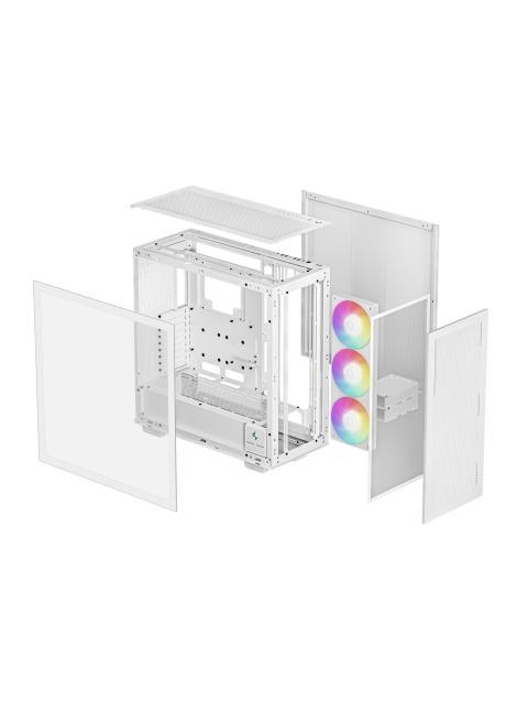 GABINETE DEEPCOOL RMORPHEUS COMPATIBILIDAD ATX; EATX GPU DE HASTA 480MM. INCLUYE 3 VENTILADORES ARGB DE 140MM. CAPACIDAD 9 VENTILADORES DE 120MM O 140 - Imagen 3