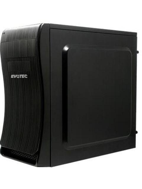 GABINETE EVOTEC BASSU MICRO-TOWER MICRO-ATX-MINI-ITX USB 2.0 CON FUENTE DE 600W SIN VENTILADORES INSTALADOS NEGRO