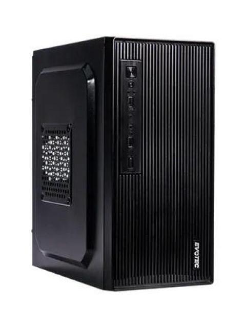 GABINETE EVOTEC OSLO EV-1023 MINI-TOWER MICRO-ATX-MINI-ITX USB 2.0-3.0 CON FUENTE DE 500W 3 VENTILADORES INSTALADOS NEGRO