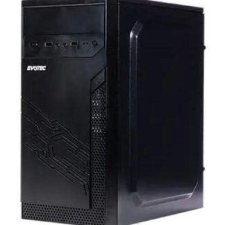 GABINETE EVOTEC PRAGA MINI-TOWER MINI-ITX USB 2.0-3.0 CON FUENTE DE 500W 3 VENTILADORES INSTALADOS NEGRO